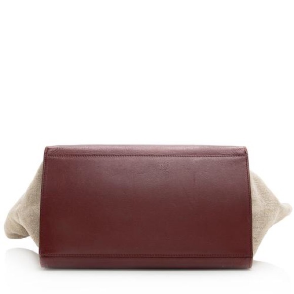 Celine Calfskin and Canvas Trapeze Bag - Picture 5 of 16